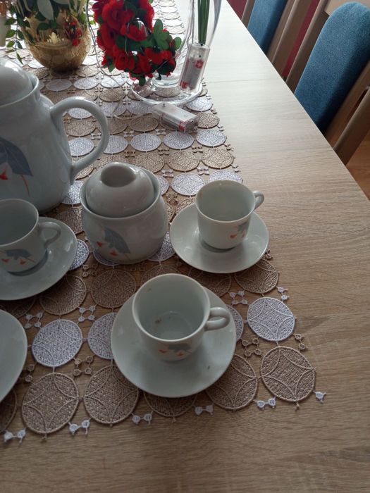 Serwis kawowy Wawel porcelana Wałbrzych