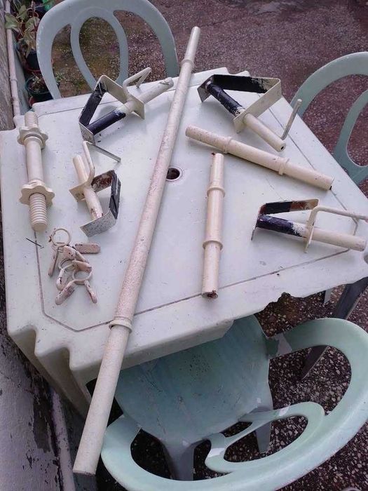 Barra musculação 1.20m + acessórios 20€