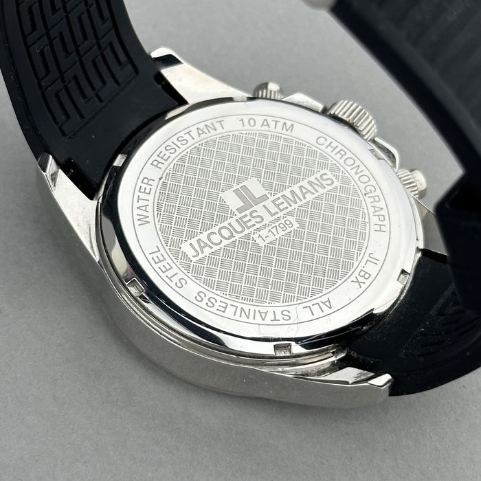 Zegarek naręczny męski Jacques Lemans | biały chronograf