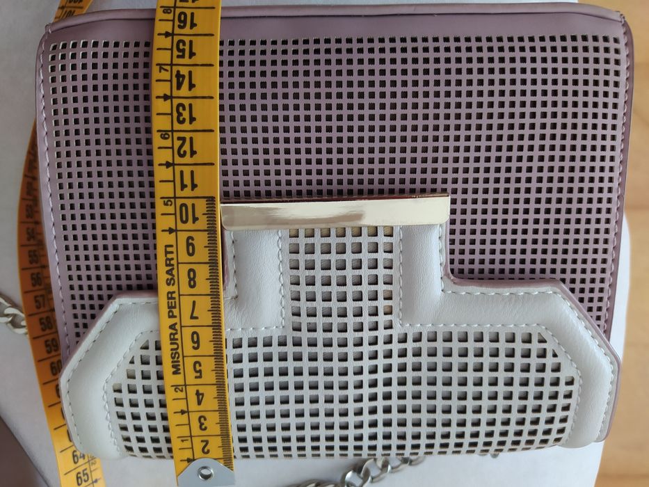 Bolsa da Zara rosa e bege