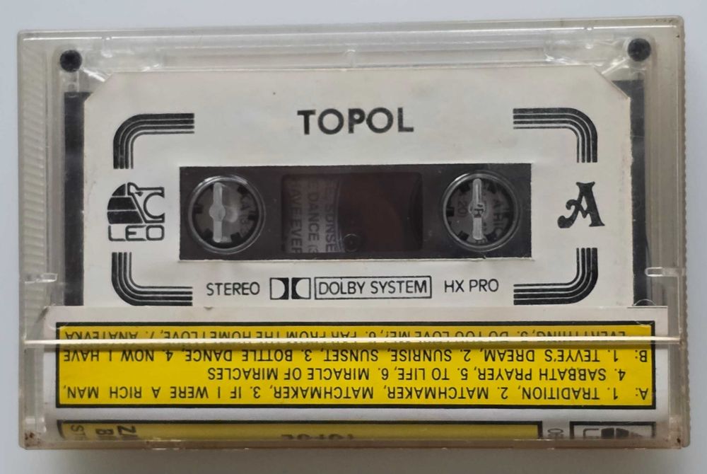 Kaseta audio Topol  Fiddler on the Roof  Skrzypek na dachu