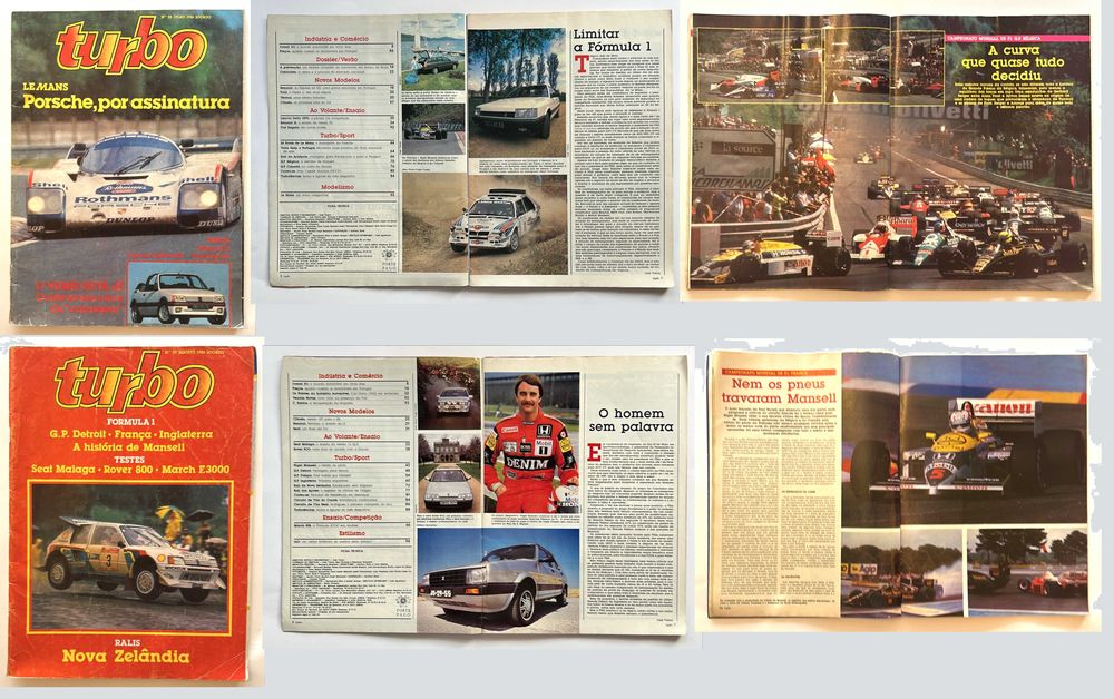 Coleção de revistas Turbo de 1986 (completa)