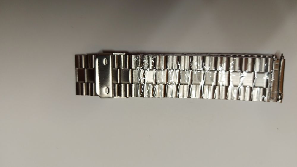 Nowa Bransoleta bransoletka do zegarka elegancka 22 mm stal nierdzewna