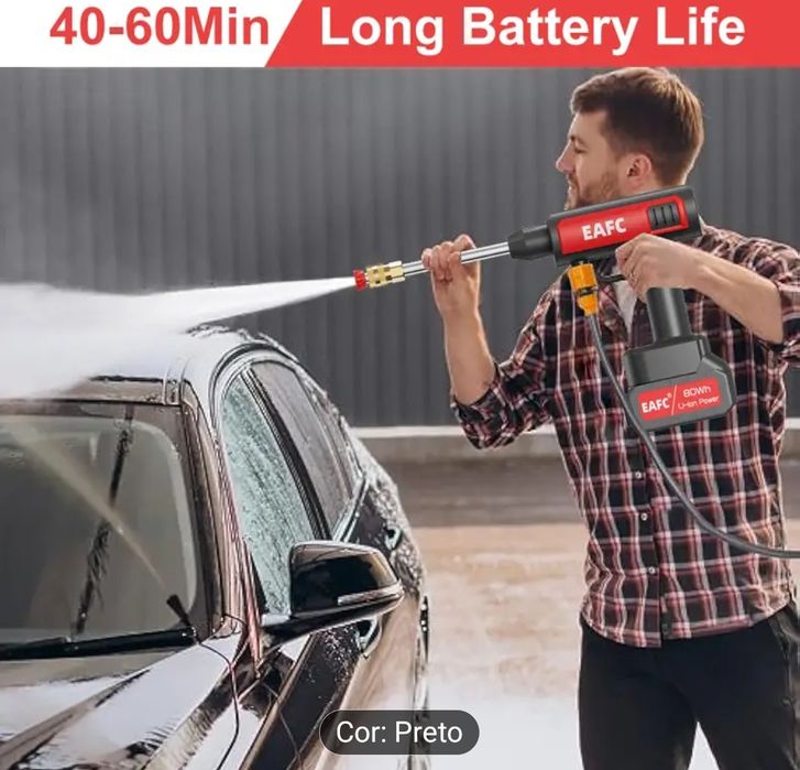 Pistola lavagem a bateria