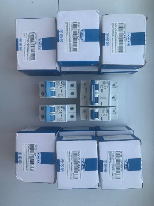 Автомат DC-Tomzn 1Р, 2P 16А 20А 25А  32А 40А 63A, 125А,УЗИП Держатель