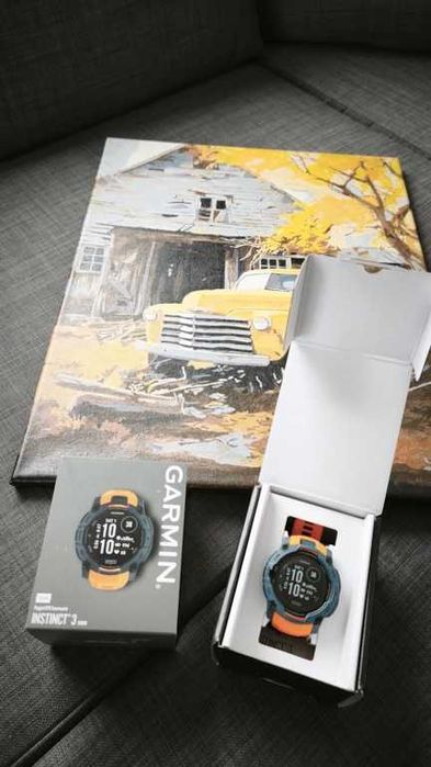Nowy Garmin Instinct 3 Solar 50mm Pomarańczowy orange, gwarancja
