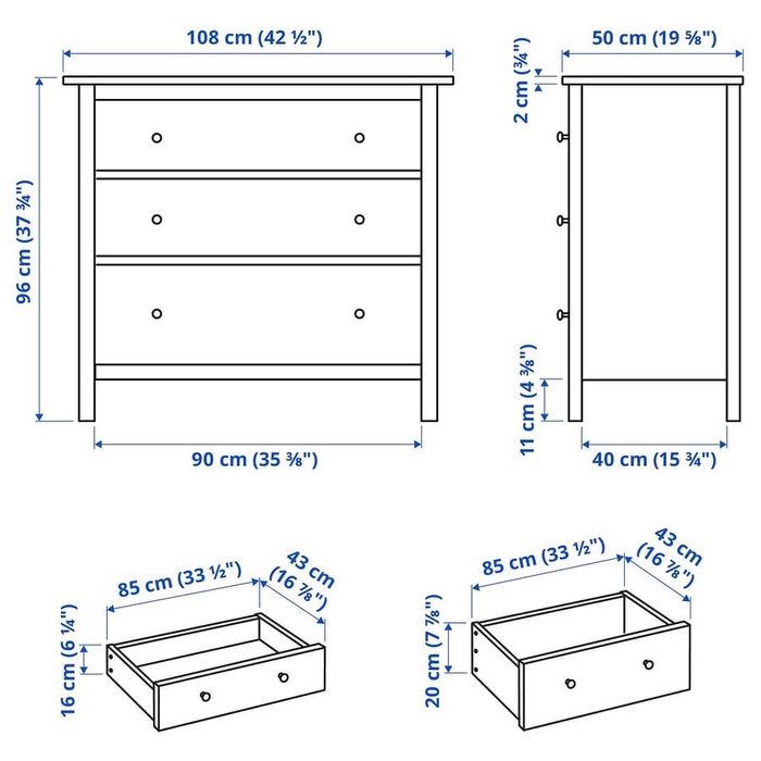 Komoda HEMNES ikea