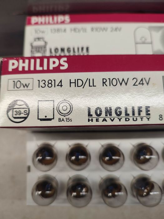 Żarówka Philips 24V R10W 50szt=1kpl