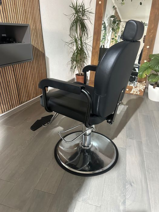 Cadeira barbeiro + bancada + espelho