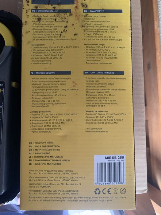 Clamp Multimeter64729897572225122