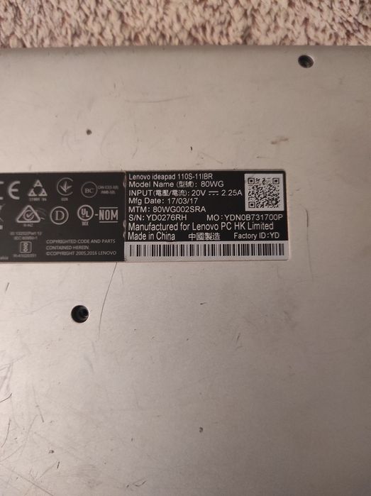 Ноутбук Lenovo s110 на запчастини або цілим