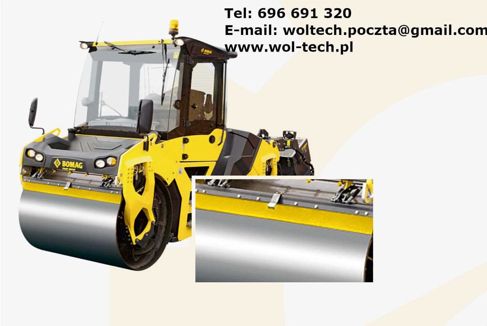 Zgarniacz/Lemiesz/Skrobak Do Walca 1500x200x25