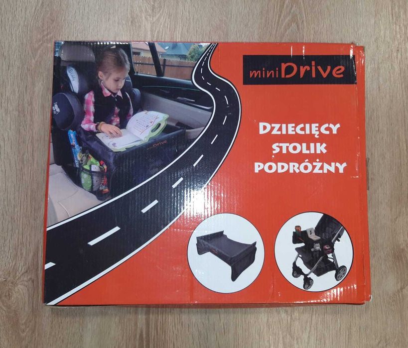 Stolik/ organizer na fotelik samochodowy, spacerówkę CZARNY