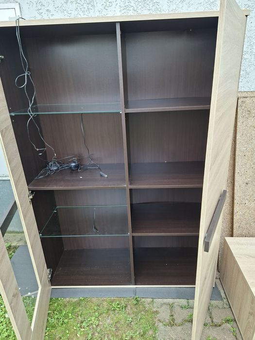 Fitryna plus szafka pod tv ledy na 2 szklane pułki odbiór osobisty