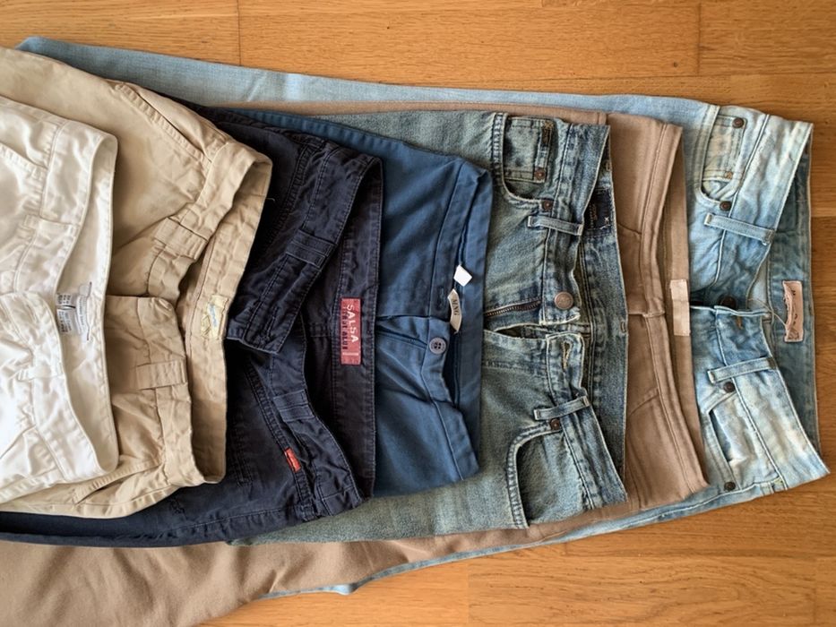 Calças Massimo Dutti, zara, stradivarius, Mango 36