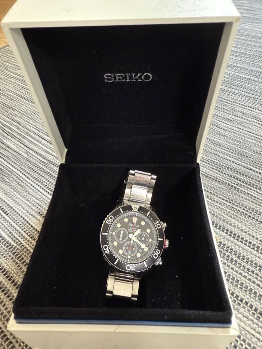 Seiko solar chronograph