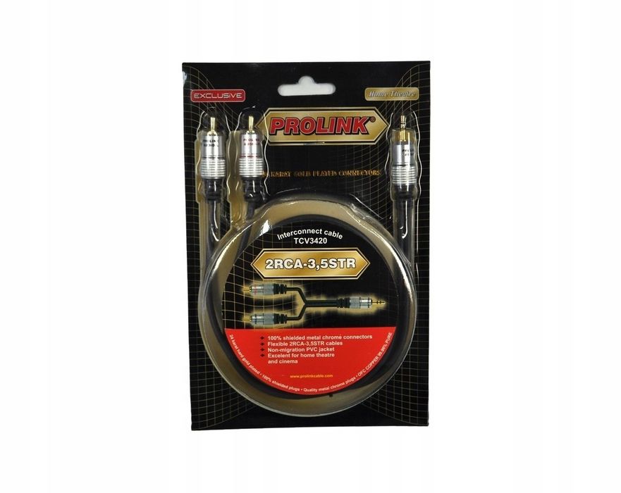 Kabel TCV 3420 Prolink EX 2RCA-3,5STR 7,5m