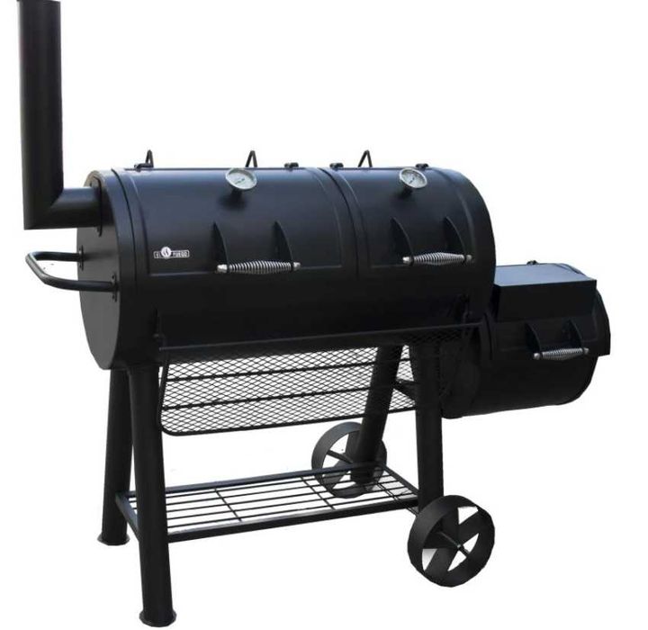 GRILL El Fuego MINNESOTA węglowy + WĘDZARKA 2 komory waga 153KG !
