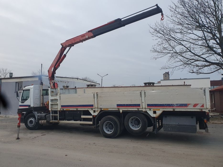 Renault Kerax 6x2, FASSI F170 HDS, 8.3m paka, dobry stan, 3 miejsca