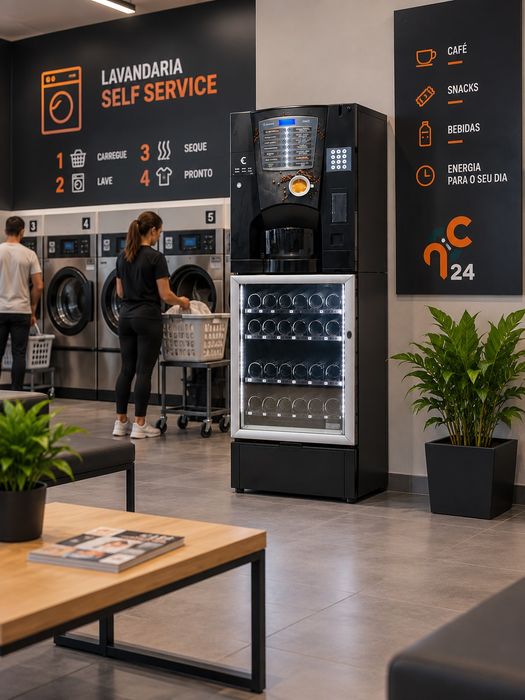 Máquina Vending NECTA Renovada | Café + Snacks | Garantia