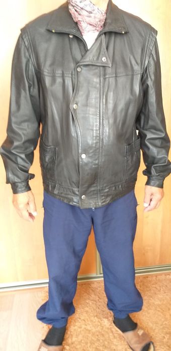 Kurtka skórzana męska