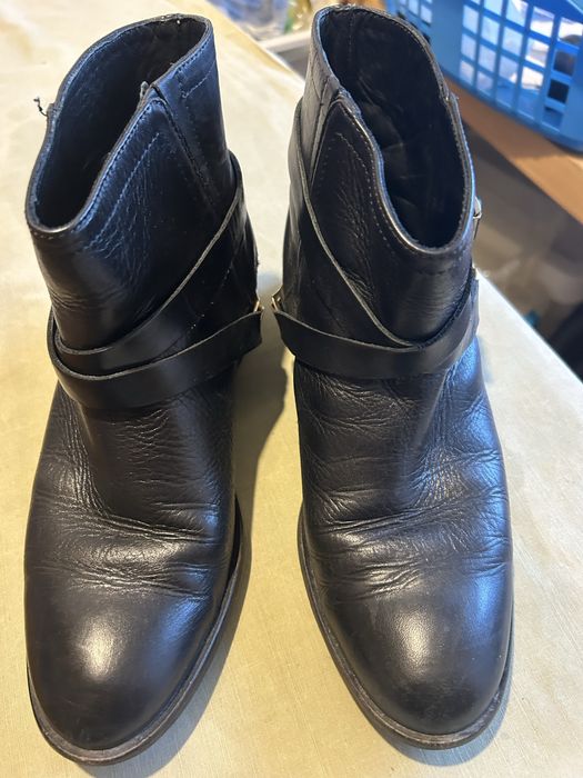 Botas rasas pretas da Uterque