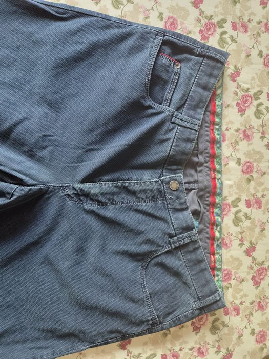 Spodnie granatowe marki Meyer 56 XXL lux elegancja