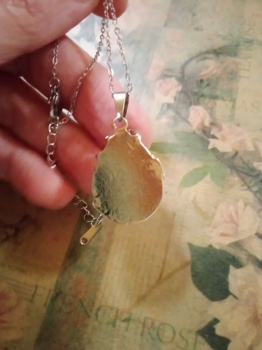 Colar Pendente Quartzo Rosa - Novo