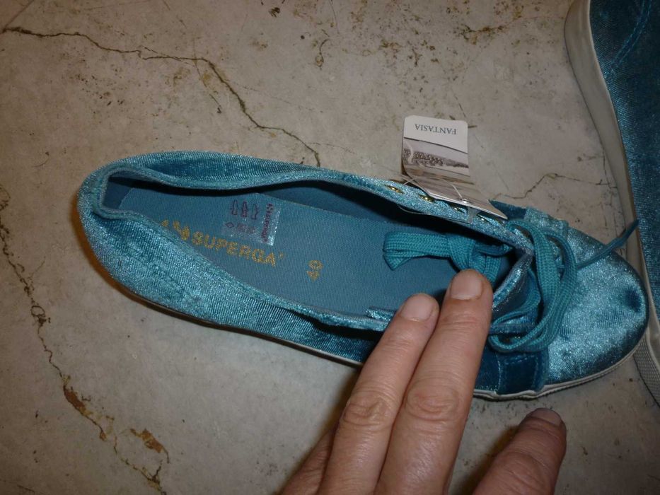 Superga aksamitne trampki nowe z metką