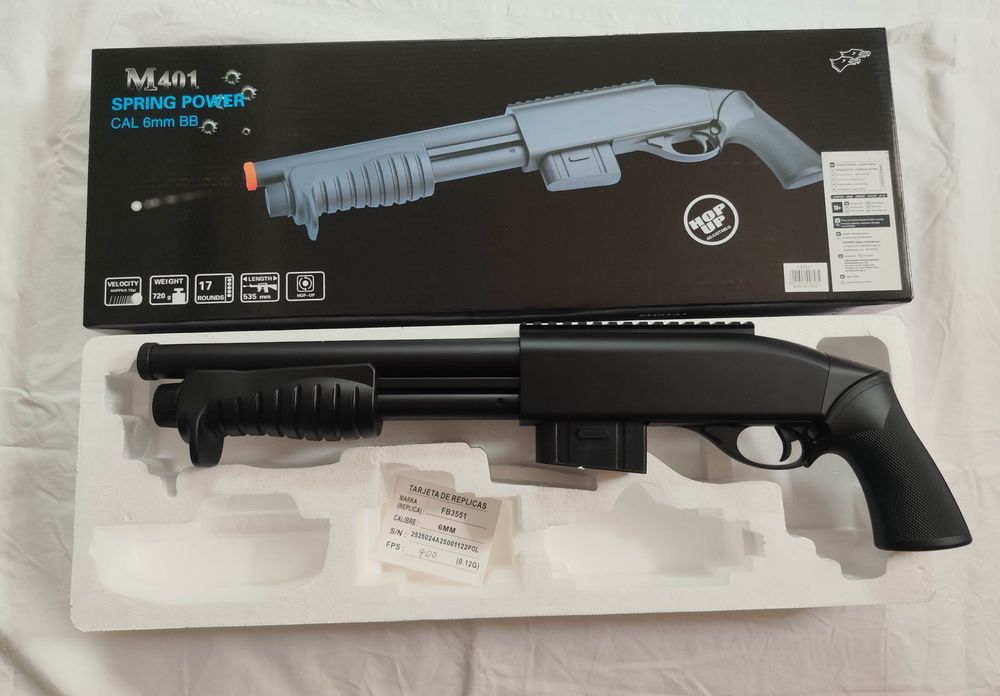 Shotgun e Pistola de MOLA nova Airsoft