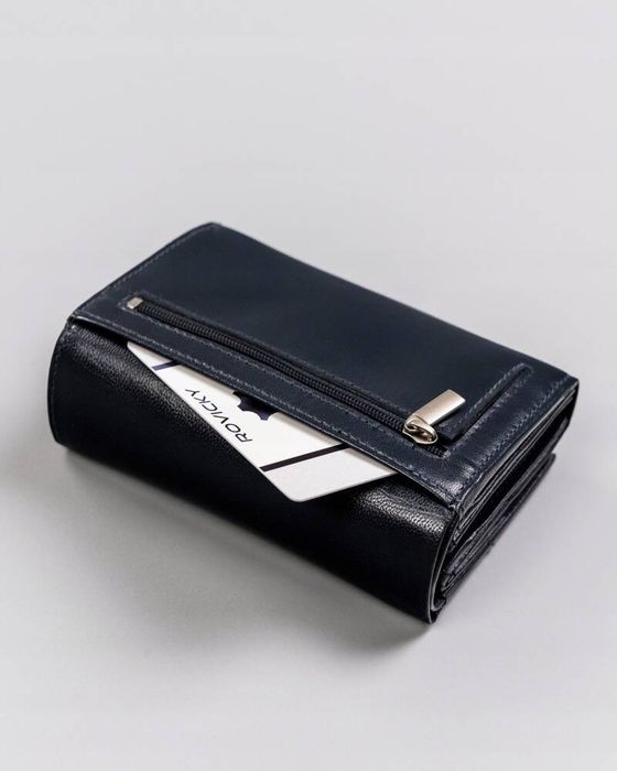 skórzany kompaktowy portfel damski - rovicky