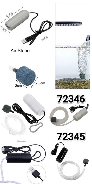 Компресор для акваріума до 100 літрів від Power bank! , від usb