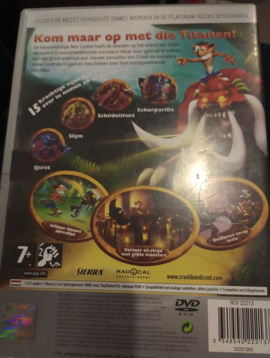 Ps2 Crash of The Tirana PlayStation 2