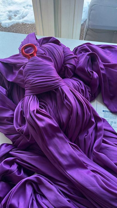 Sprzedam 10m szarfę do akrobatyki powietrznej z akcesoriami