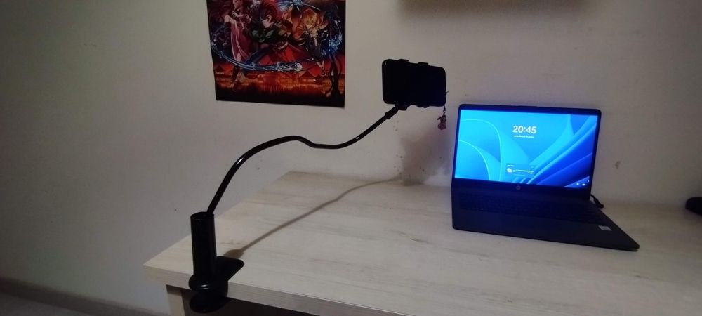 Flexible Mobile Phone Mount with Articulating Arm – New (Without Box)64297616865410122