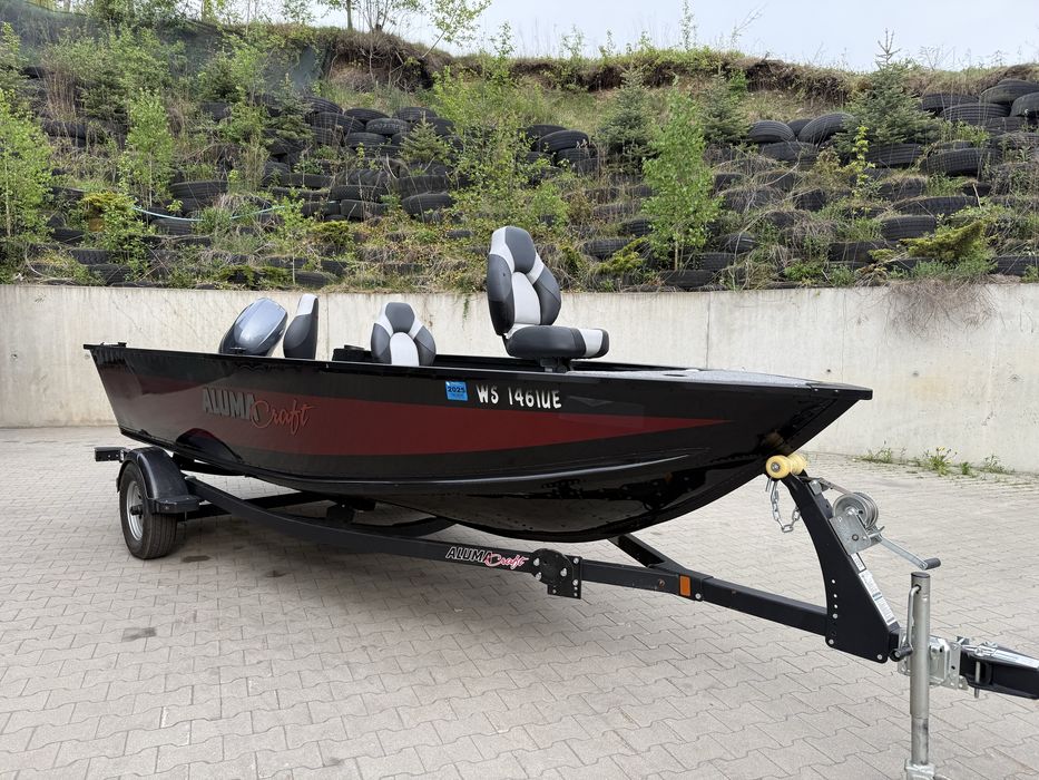 Łódź Aluminiowa Alumacraft Competitor 165 (2023) + Yamaha 70 KM + Przyczepa | Jak NOWA!
