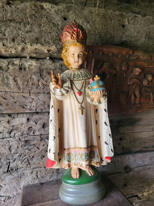 Duża figura 64 cm Praskie Dzieciątko Jezus