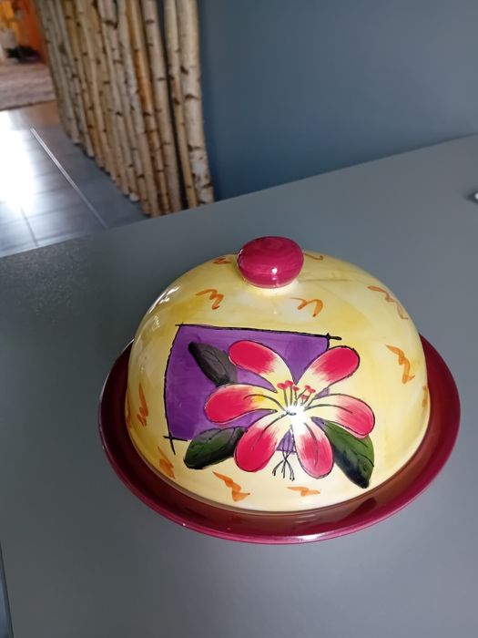 Połmisek talerz z przykryciem porcelana