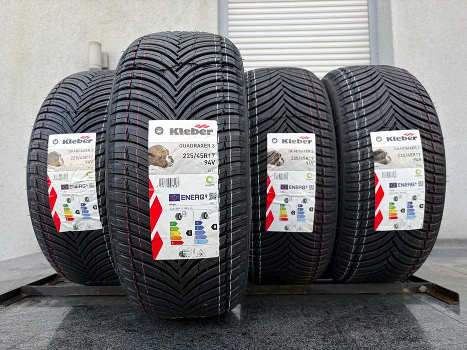 Całoroczne 225/45R17 Kleber Quadraxer prod. 2025rok! 94V C,B,69db