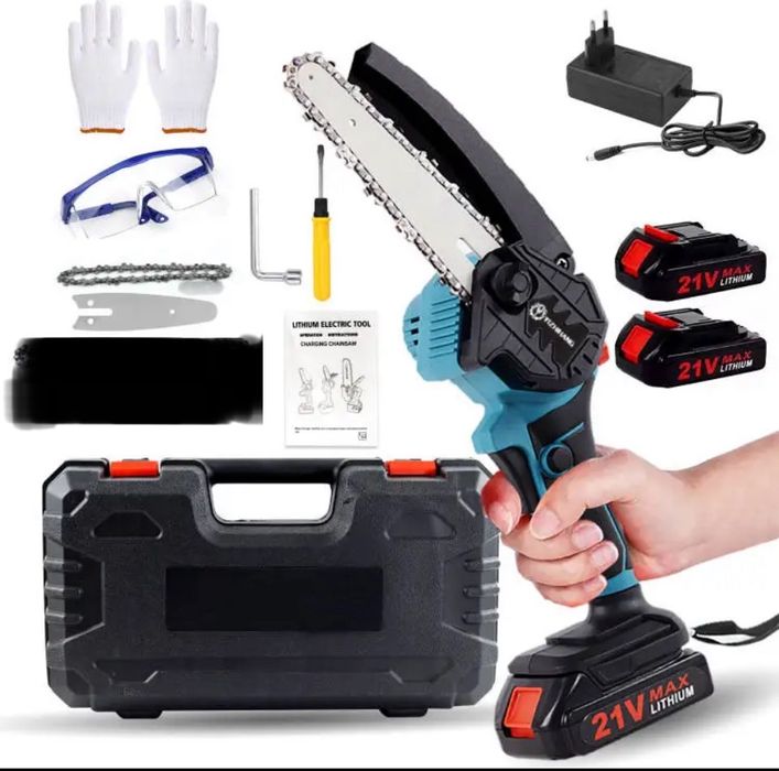 Mini motoserra 6 polegadas com depósito para o oleo