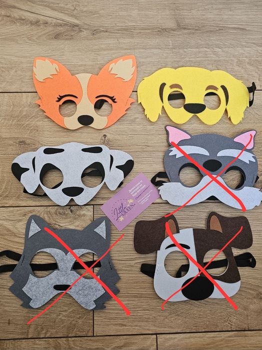 Дитяча маска принцеси метелика динозавра собаки тварин детские маски