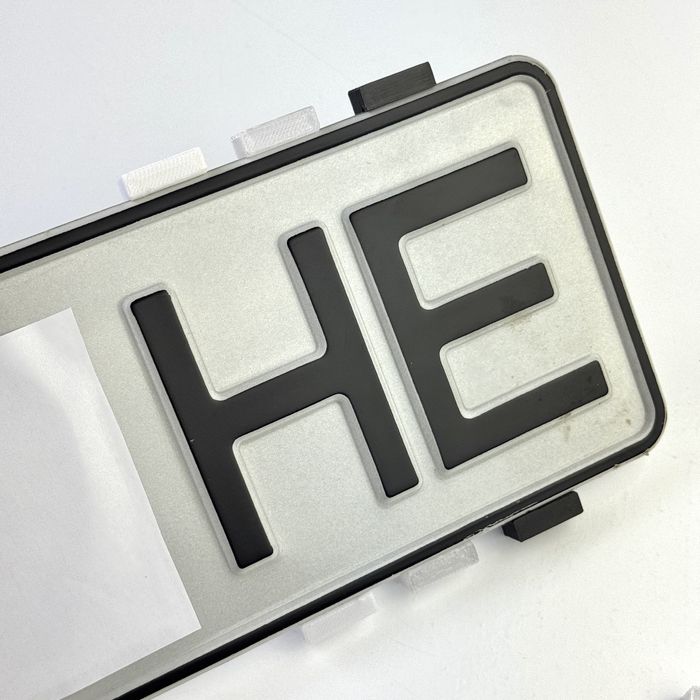 Тримач номерного знаку без рамки для авто | Європейський номер | ABS