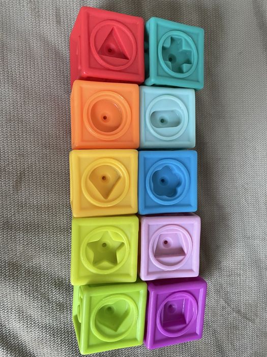 Gumowe Klocuszki Bam Bam 10Szt