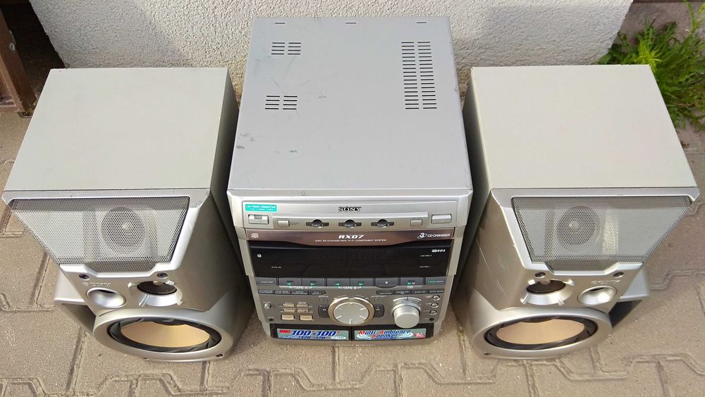 Potężna Sony MHC-RXD7 wieża,mega brzmienie,korektor graficzny,magnetofon