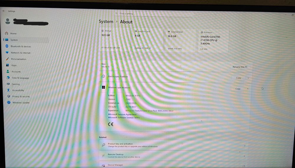 Monitor+PC Gaming I7 com RX 5500 XT 8GB – Pronto a usar