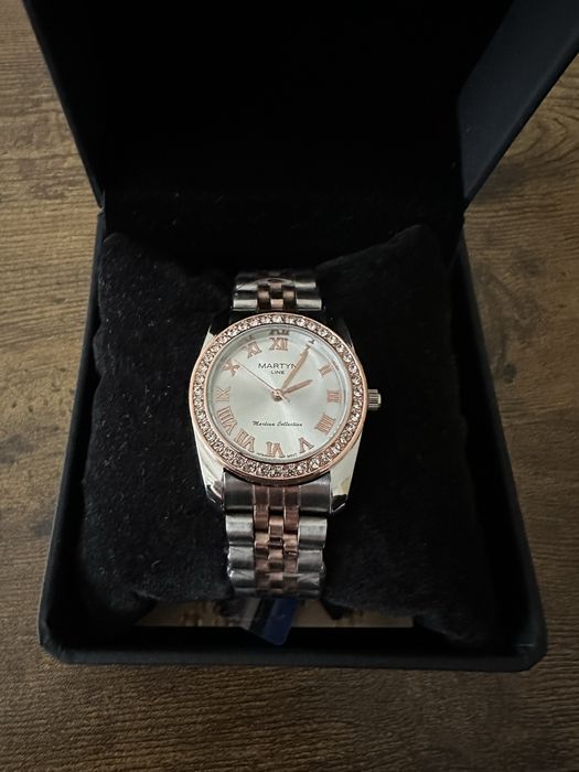 Martyn Line Martina Collection zegarek damski nowy w pudełku rose gold cyrkonie