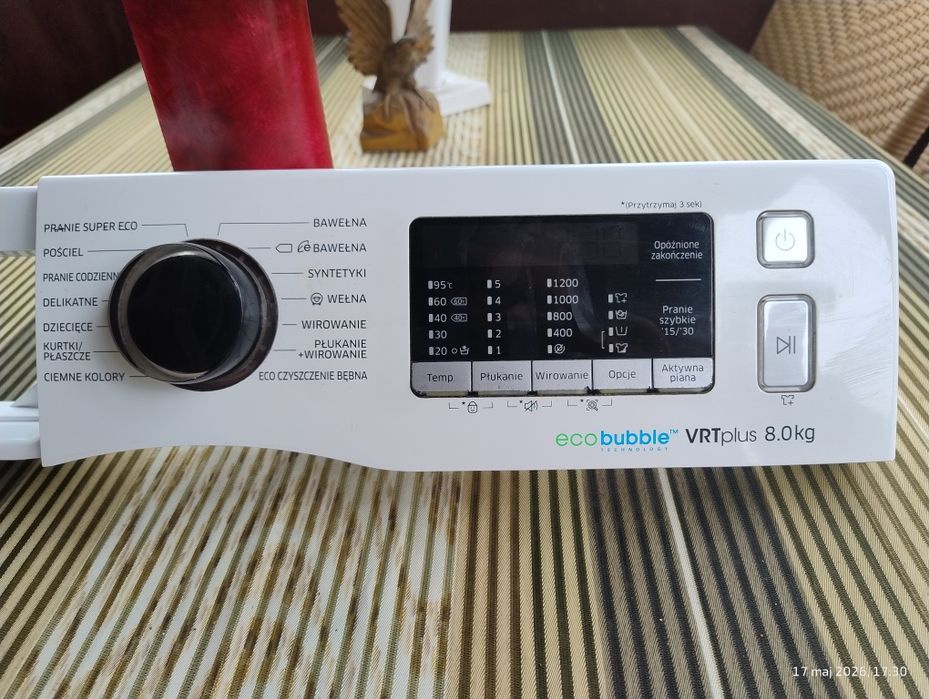 Programator pralki Samsung Eco Bubble VRTplus 8 kg panel sterowania