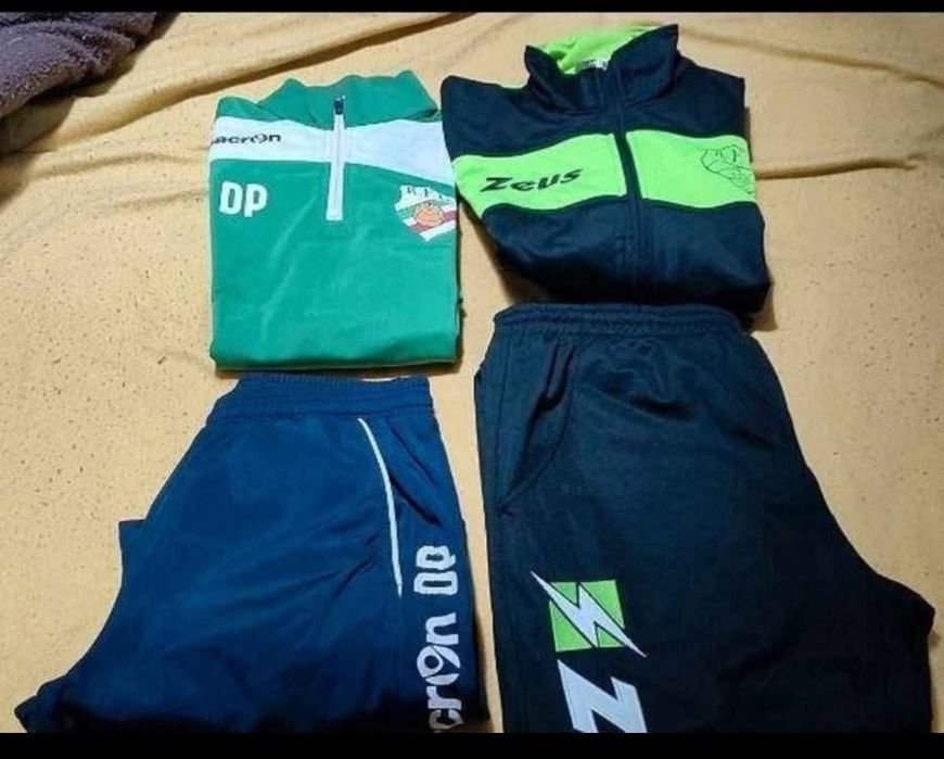 Fatos de treino da Macron e Zeus