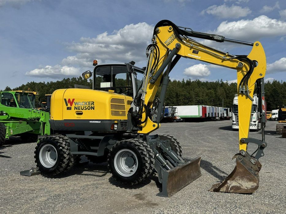 Wacker Neuson Neuson EW100 Pług + Podpory 10 ton Szybkozłącze Klimatyzacja  Nowe Opony Świeżo Sprowadzona ( Terex Caterpiller Liebherr )