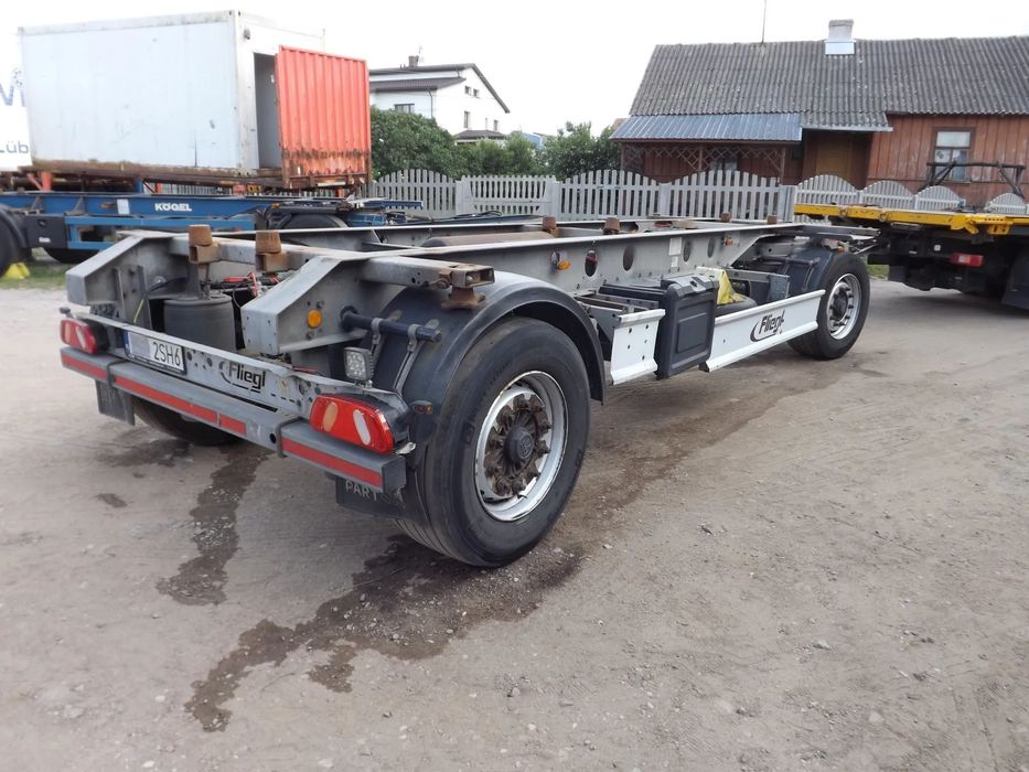 Fliegl bdf ocynkowany 18t  dmc  koła 385/55/22.5 pod wszystkie kontenery fliegl